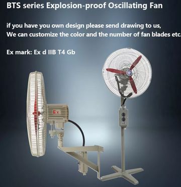 EXPLOSION PROOF HAZARDOUS LOCATION PEDESTAL FAN 30"