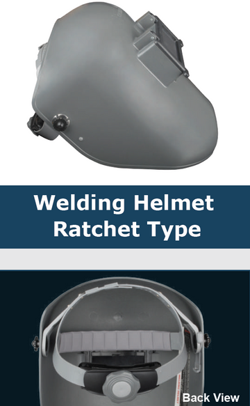 Fiber Metal Welding Helmet Ratchet Type Dynaweld