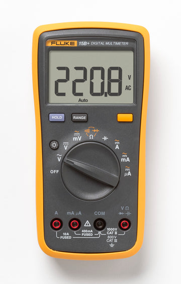 FLUKE 15B+ DIGITAL MULTIMETER 1000V AC/DC