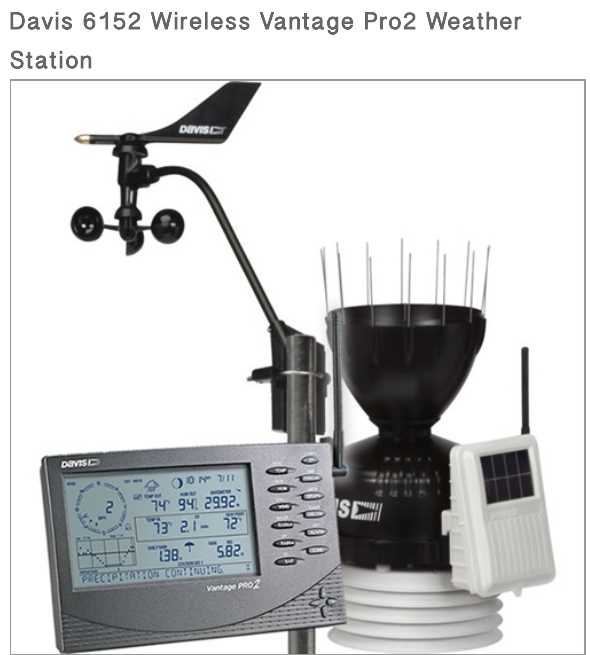 Davis 6152 Wireless Vantage Pro2 Weather Station UAE